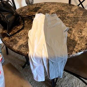 super soft and comfy leggings grey & white both for sale